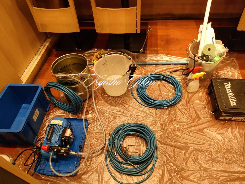 天カセエアコン汚れによる洗浄作業を実施しました。